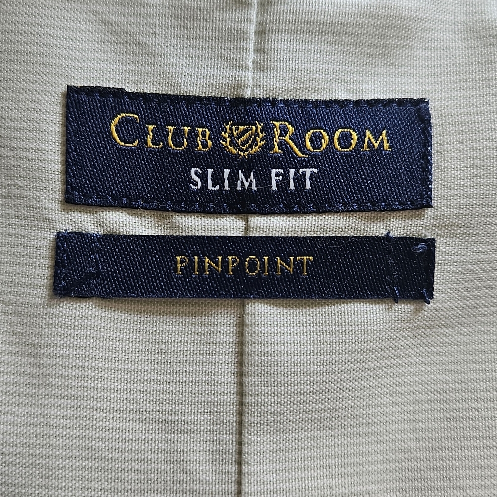 Club Room Slim Fit Pinpoint Shirt